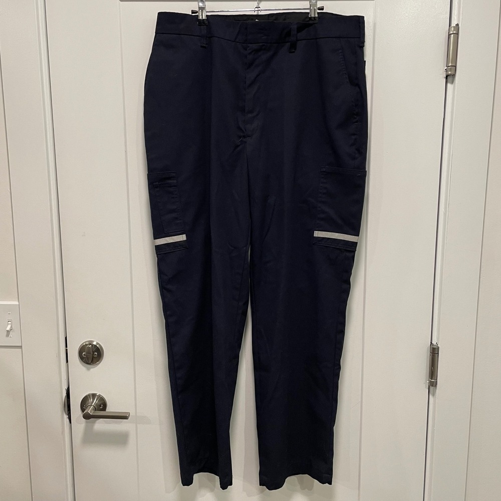FedEx Stan Herman Image Authority Navy Cargo Work Pants Mens 38R x 32 FD28012